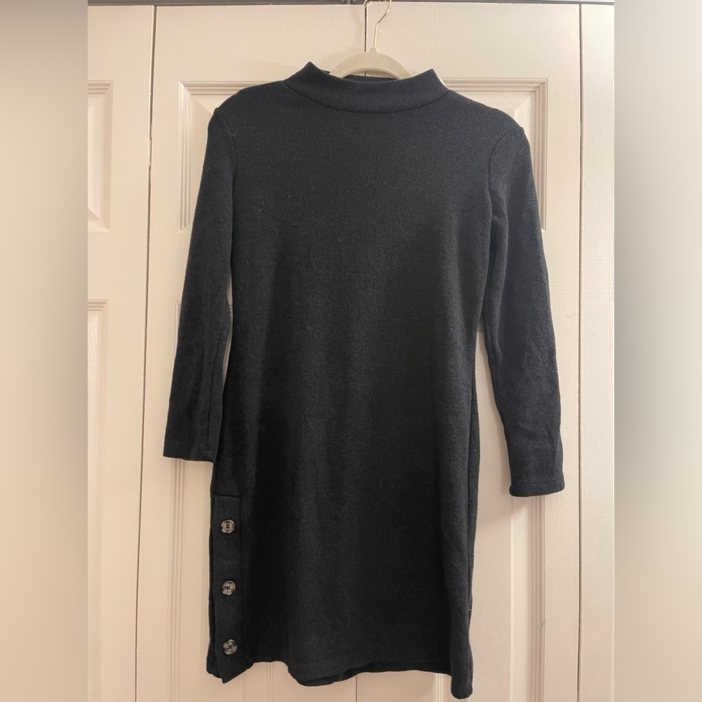 Banana Republic Black Long Sleeve Dress